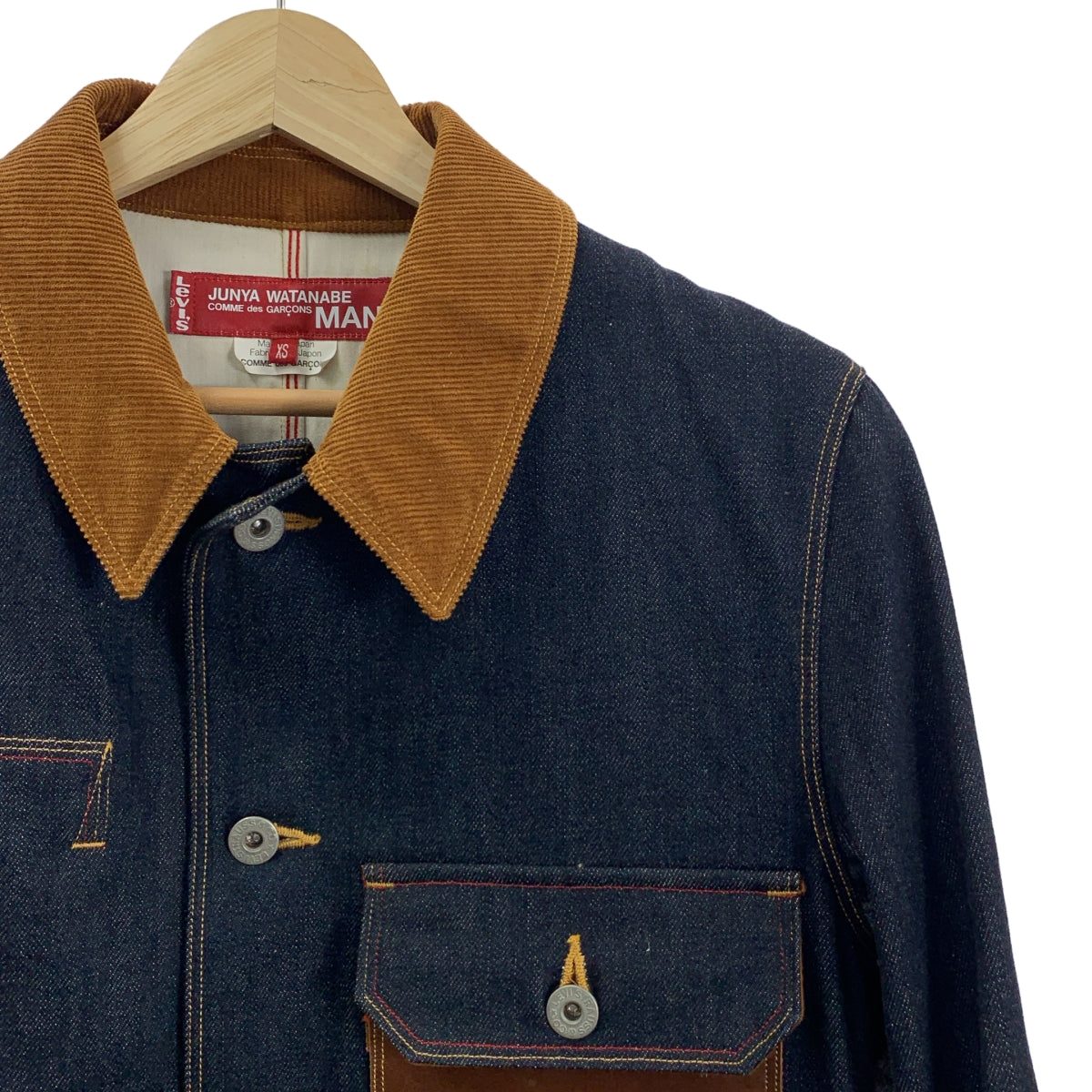 JUNYA WATANABE COMME des GARCONS MAN / 준야 와타나베 콤 데 걸슨맨 | 2012AW | × Levi's 리바이스 콜라보 데님 다른 소재 전환