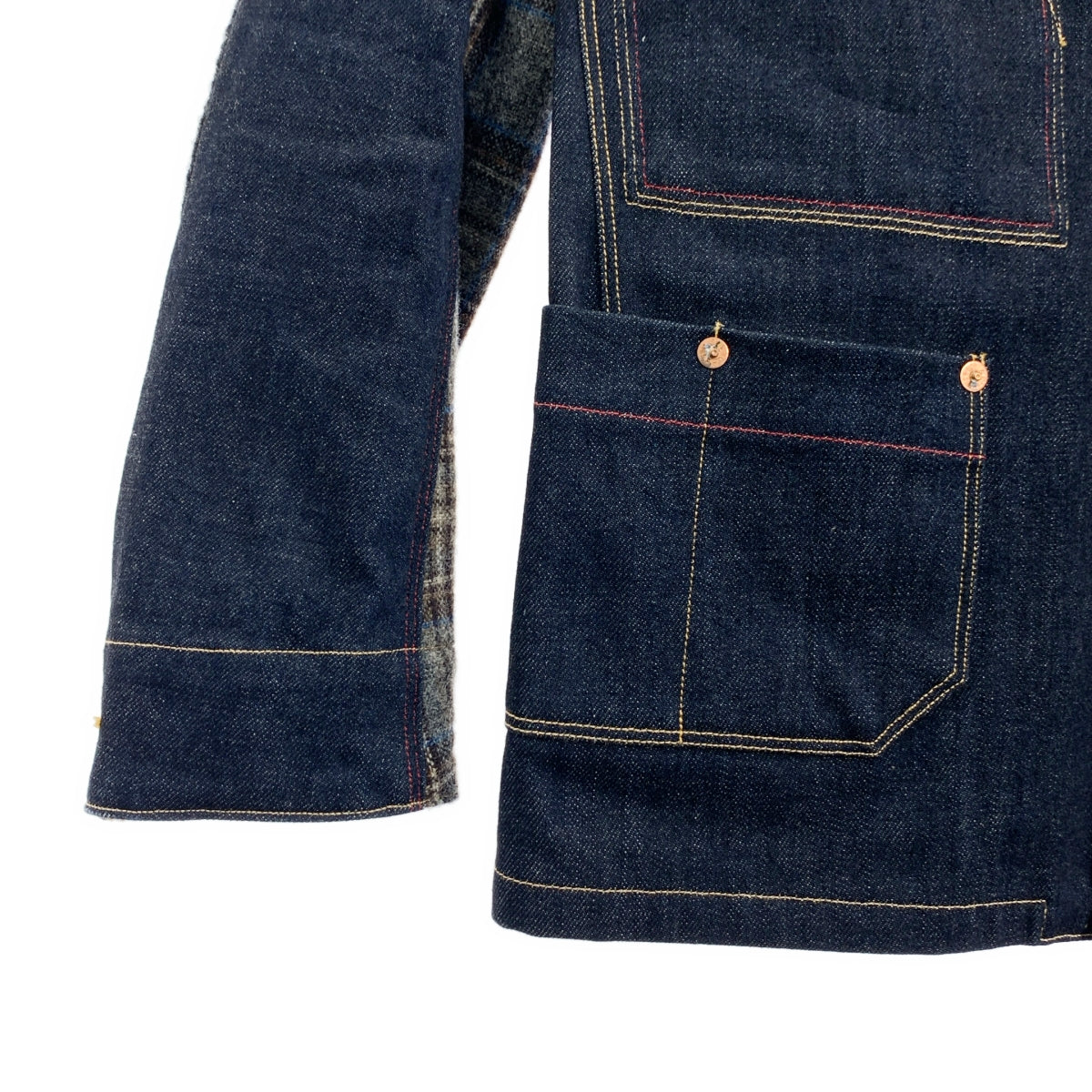 JUNYA WATANABE COMME des GARCONS MAN / 준야 와타나베 콤 데 걸슨맨 | 2012AW | × Levi's 리바이스 콜라보 데님 다른 소재 전환