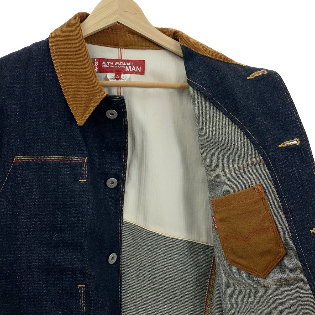 JUNYA WATANABE COMME des GARCONS MAN / 준야 와타나베 콤 데 걸슨맨 | 2012AW | × Levi's 리바이스 콜라보 데님 다른 소재 전환