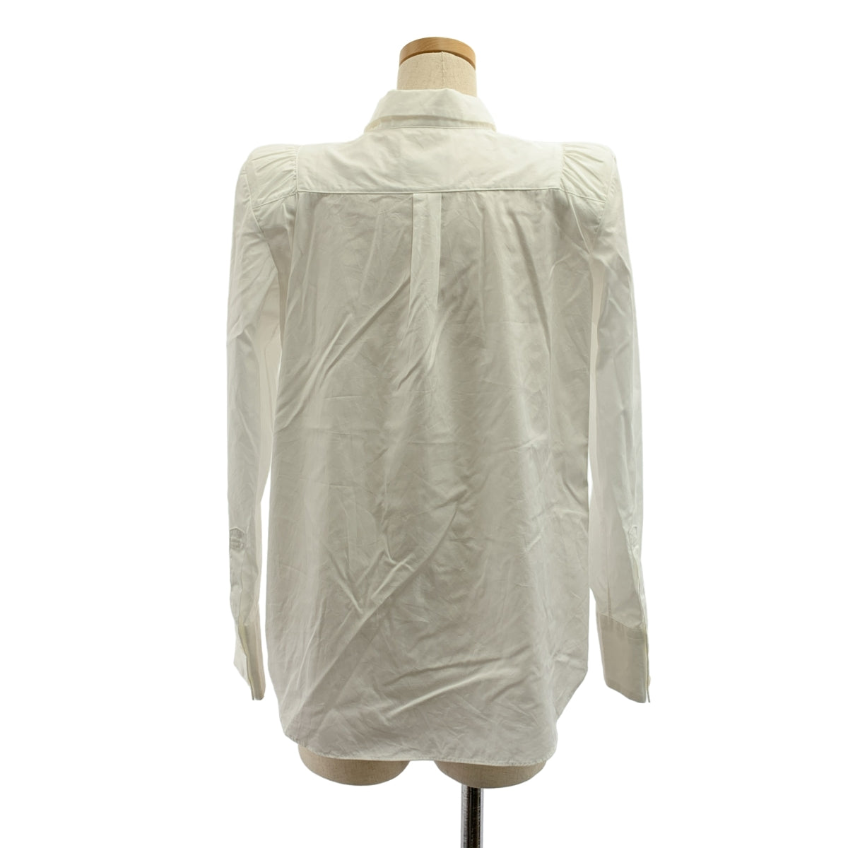 noir kei ninomiya / ノワールケイニノミヤ | 2023SS | コットン ギャザーパワーショルダー シャツ ブラウス | S | レディース