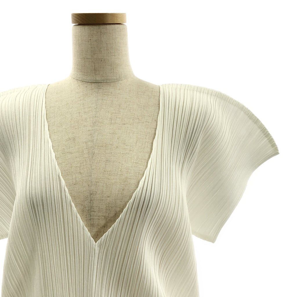 PLEATS PLEASE ISSEY MIYAKE / 플리츠 프리즈 이세이 미야케 | 플리츠 V 넥 원피스 | 3 | 여성