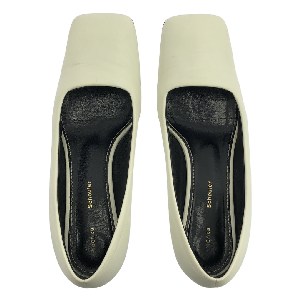 Proenza Schouler / プロエンザスクーラー | SQUARE TOE PUMPS スクエアパンプス | 36 1/2 | ホワイト | レディース