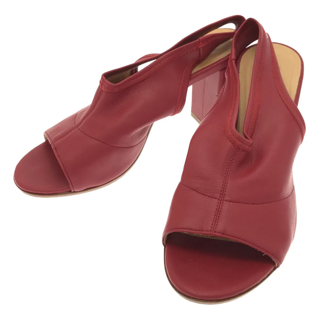 [品相良好] MM6 Maison Margiela / MM6 Maison Margiela |踝帶高跟涼鞋 |尺寸 36 |勃艮第 |女性的