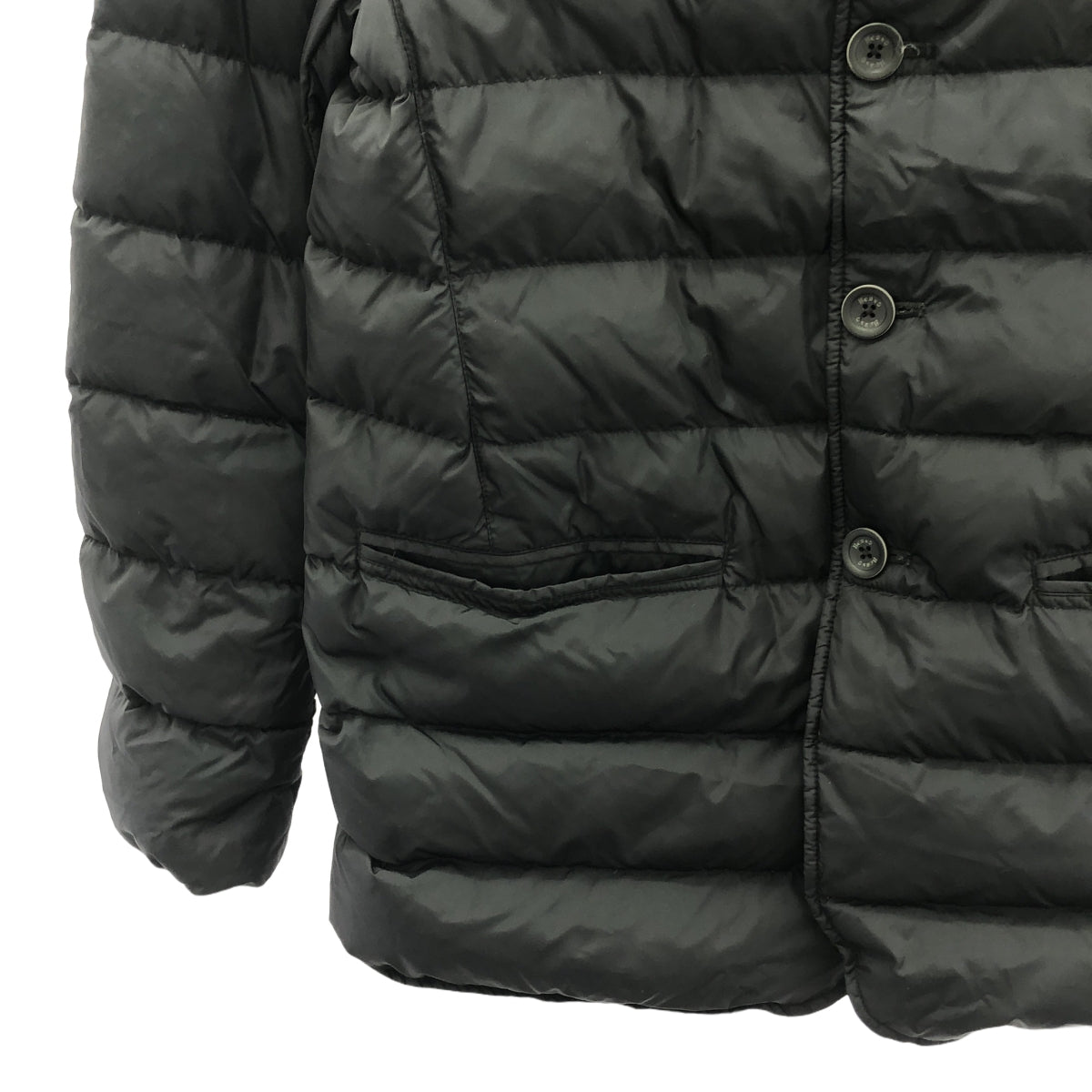 HERNO / 헤르노 | POLAR TECH 칼라 착탈 가능 다운 재킷 | 48 | 블랙 | 남성