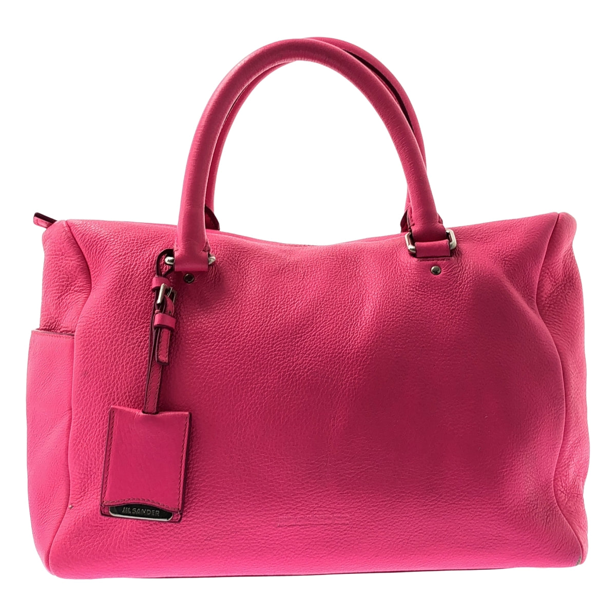 JIL SANDER | 皮革迷你波士頓手提包 | 亮粉色 | 女款