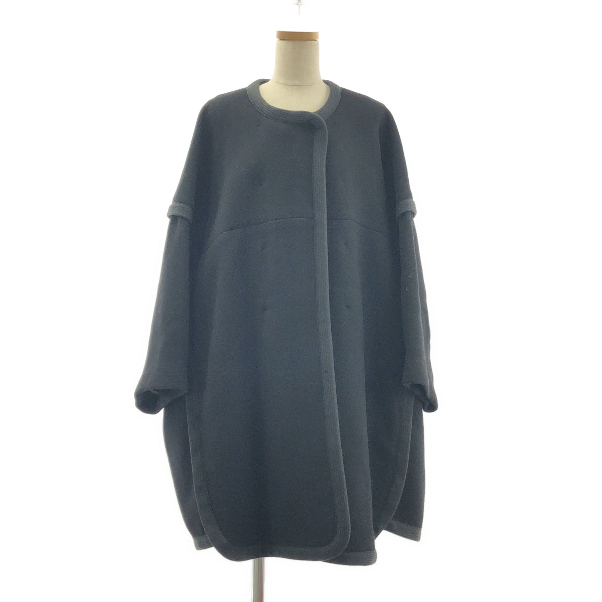 Chloe / クロエ | ウール パイピング ロゴジップ ノーカラー