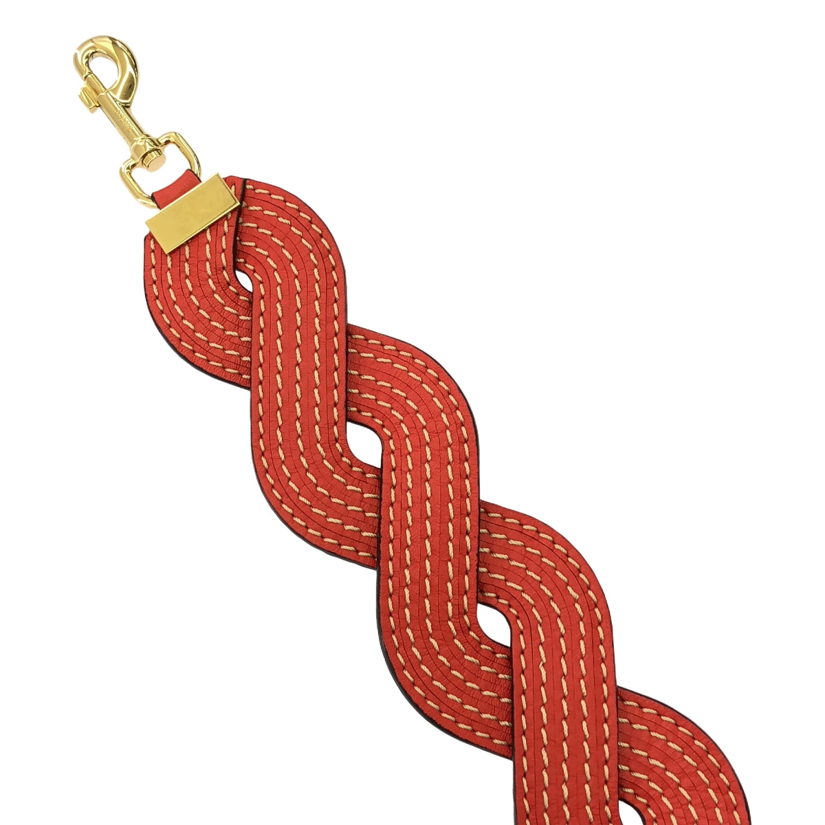 LOEWE / ロエベ | ウェイビー ステッチ ストラップ | レッド