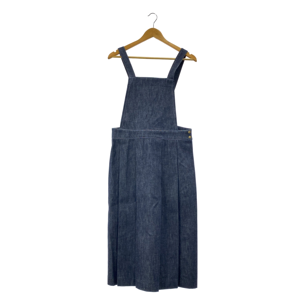 [狀況極佳] ASEEDONCLOUD | Handwerker 牛仔背帶裙 | F 碼 | 靛藍 | 女款