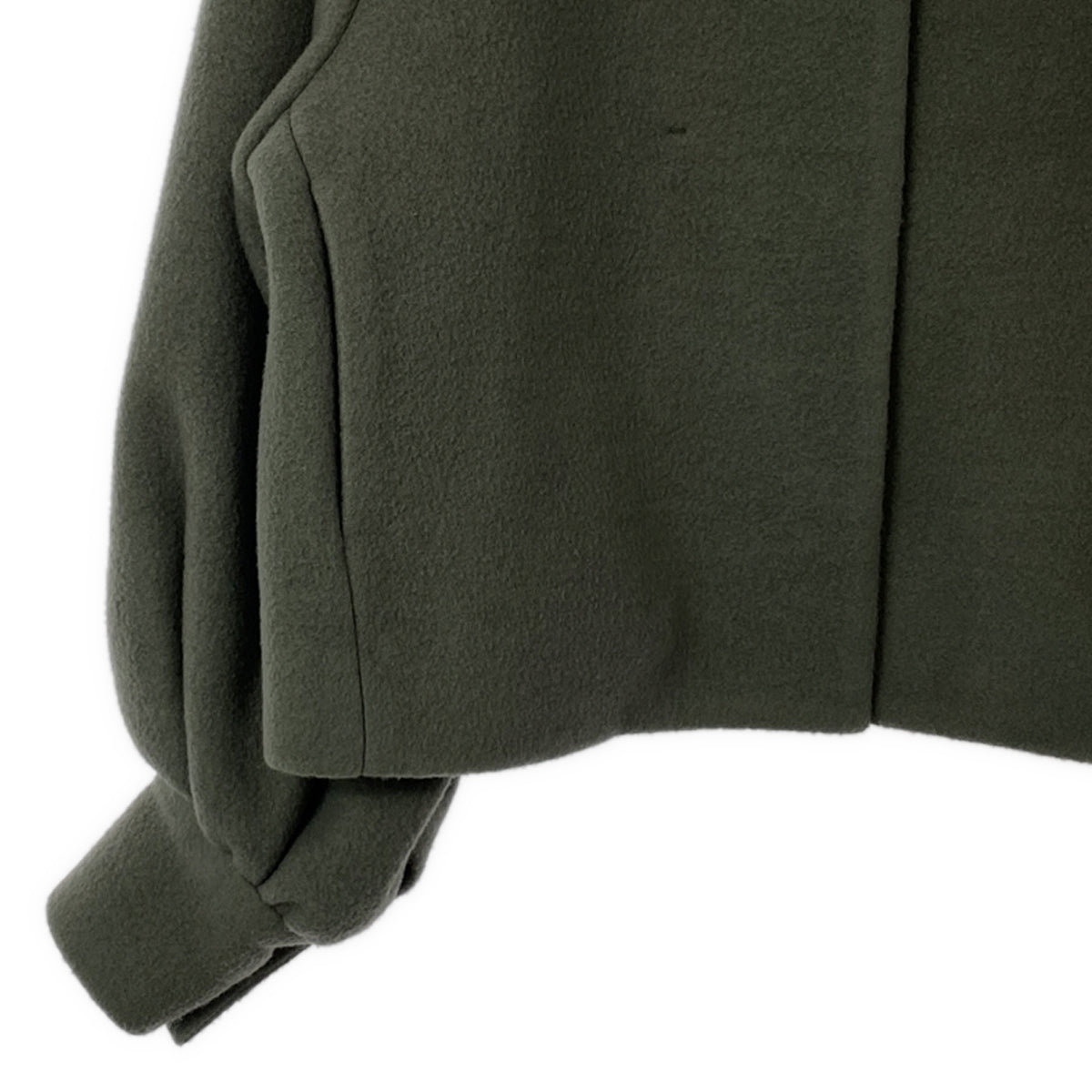 【美品】  yori / ヨリ | 2023AW | エアリーパフショートコート | 38 | モスグリーン | レディース