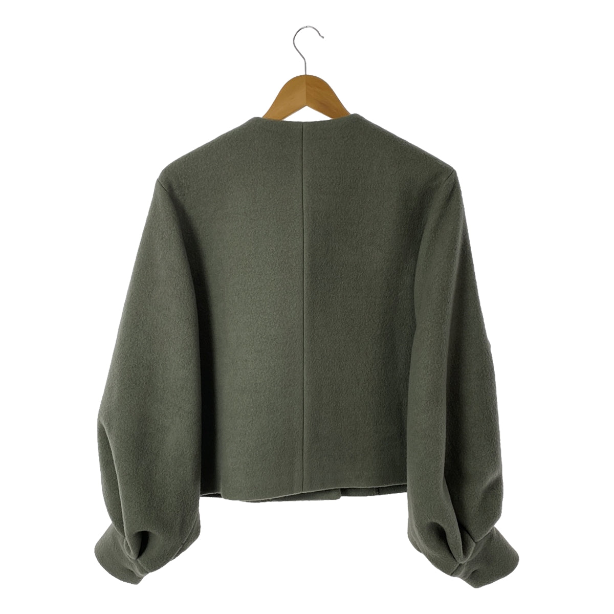 【美品】  yori / ヨリ | 2023AW | エアリーパフショートコート | 38 | モスグリーン | レディース