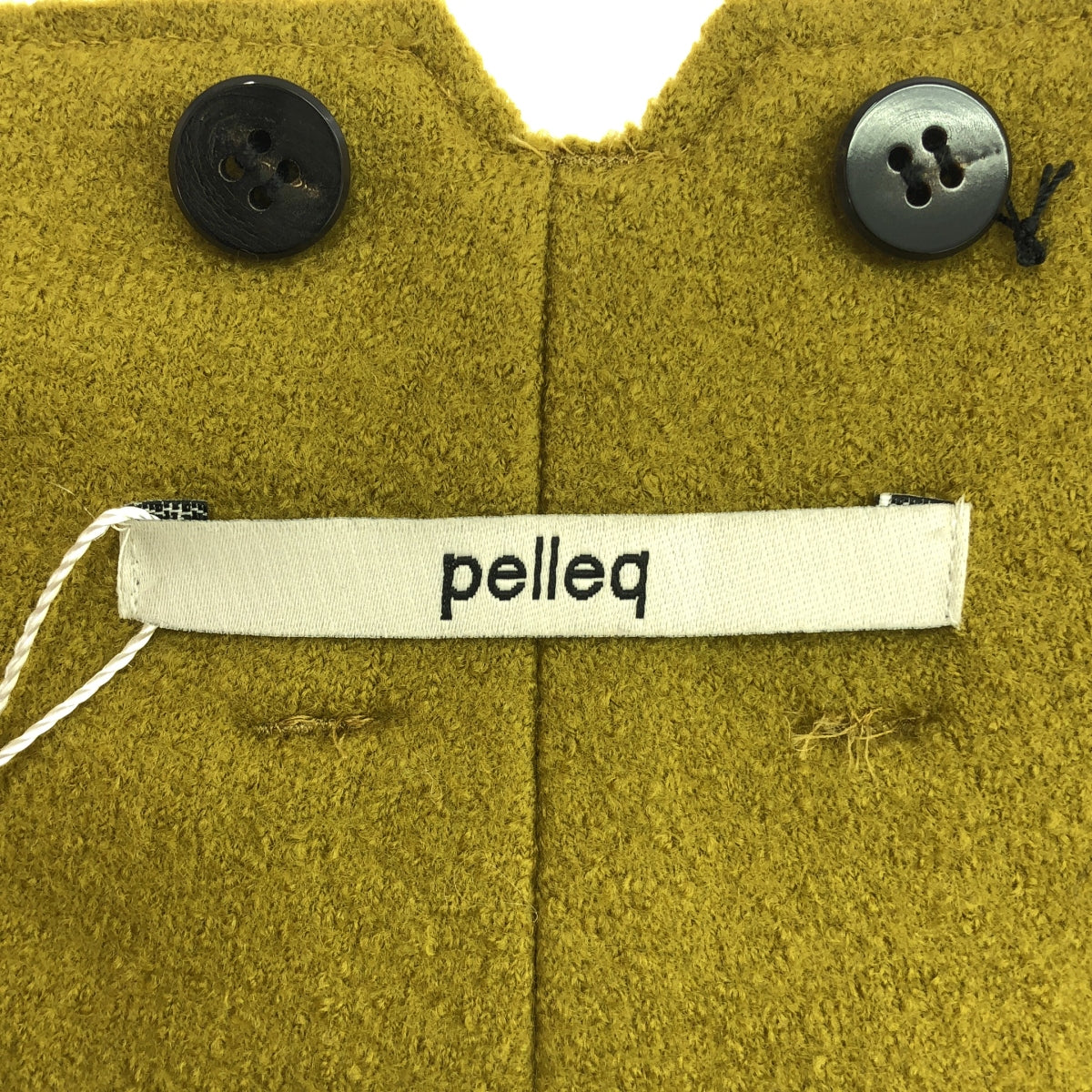 【美品】  pelleq / ぺレック | adjustable wide trousers ウール ワイドパンツ | 34 | グリーン | レディース