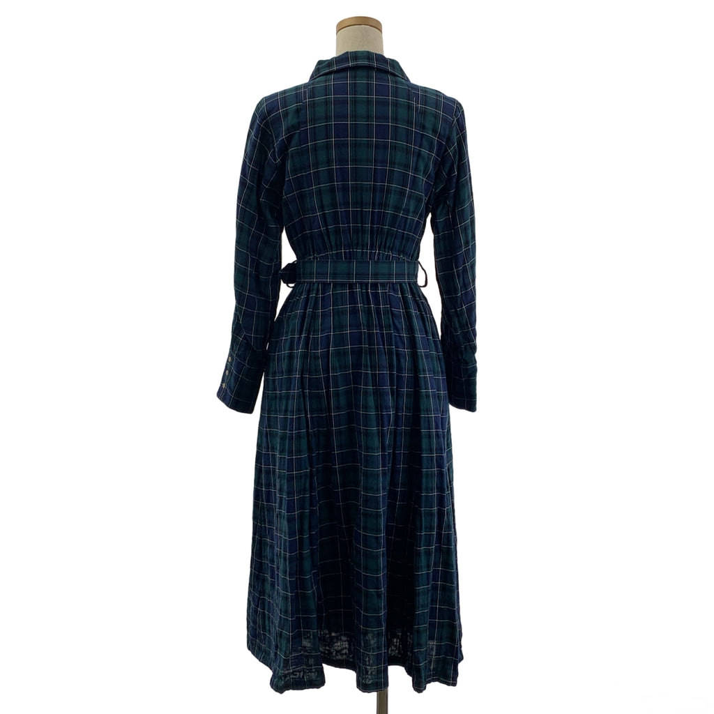 回覆：poris | 格紋披肩領繫帶連身裙 |