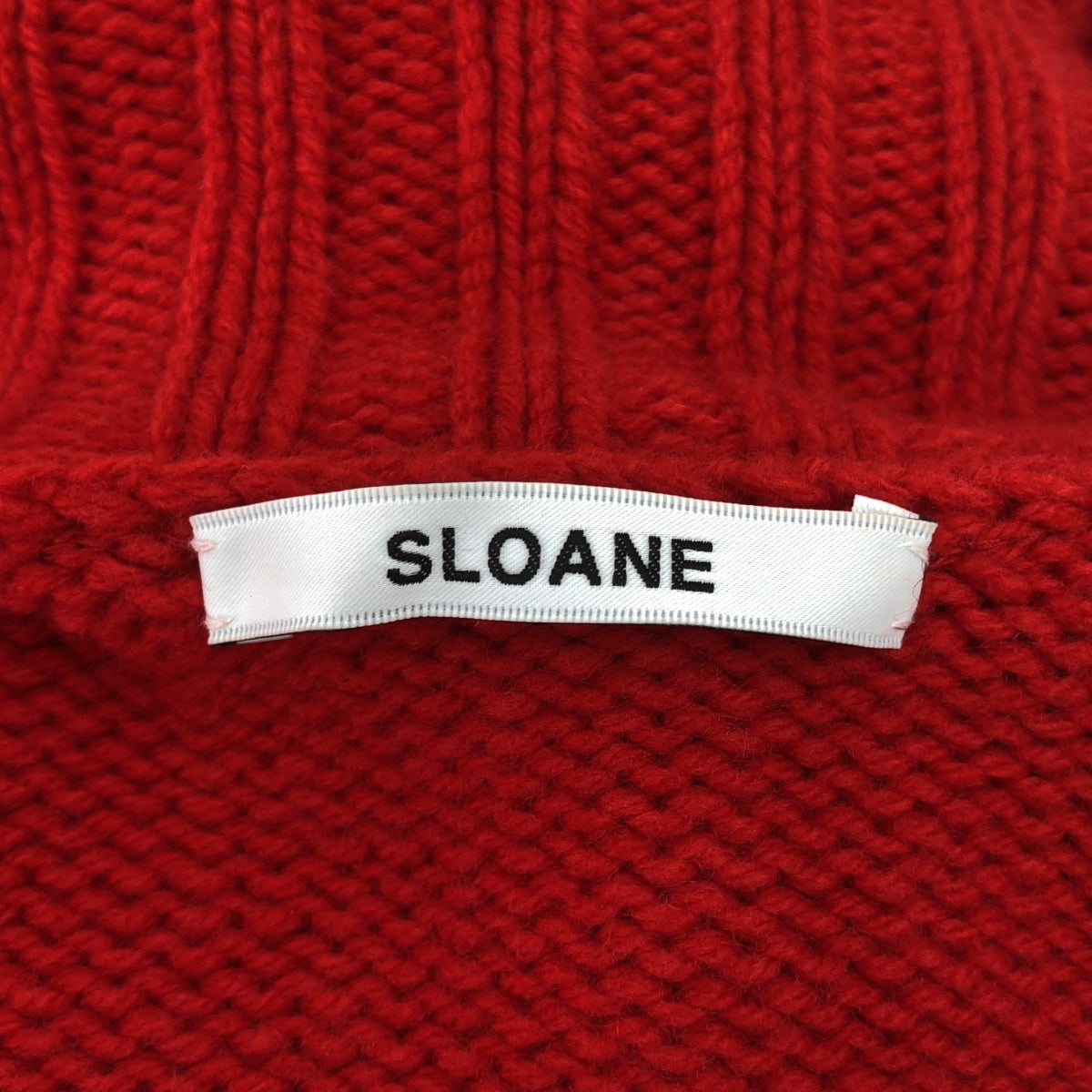 SLOANE / スローン | 3Gジーロンラム×カシミヤドロップショルダーニットプルオーバー | 1 | レッド | レディース