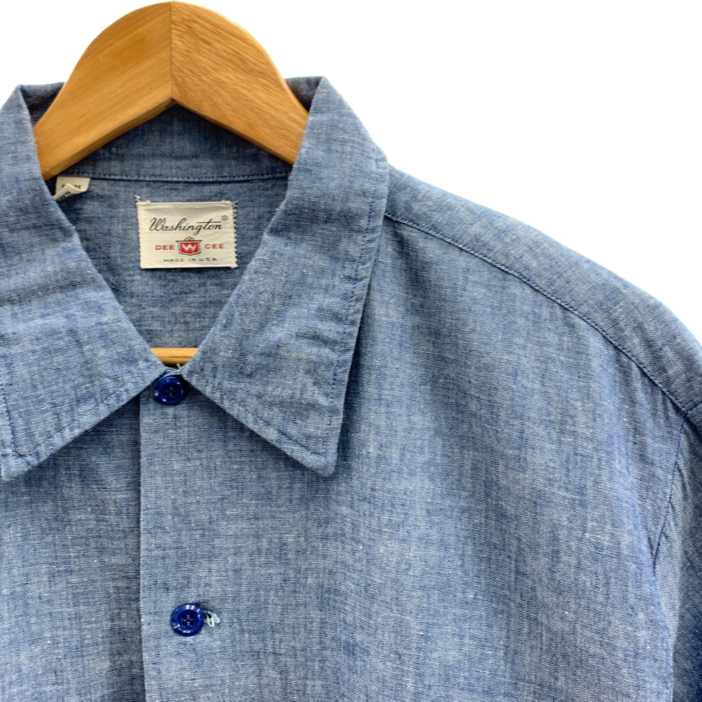 復古 / 復古服飾 | 20 世紀 60 年代 WASHINGTON DEE CEE 青年布襯衫 | L 碼 | 男款