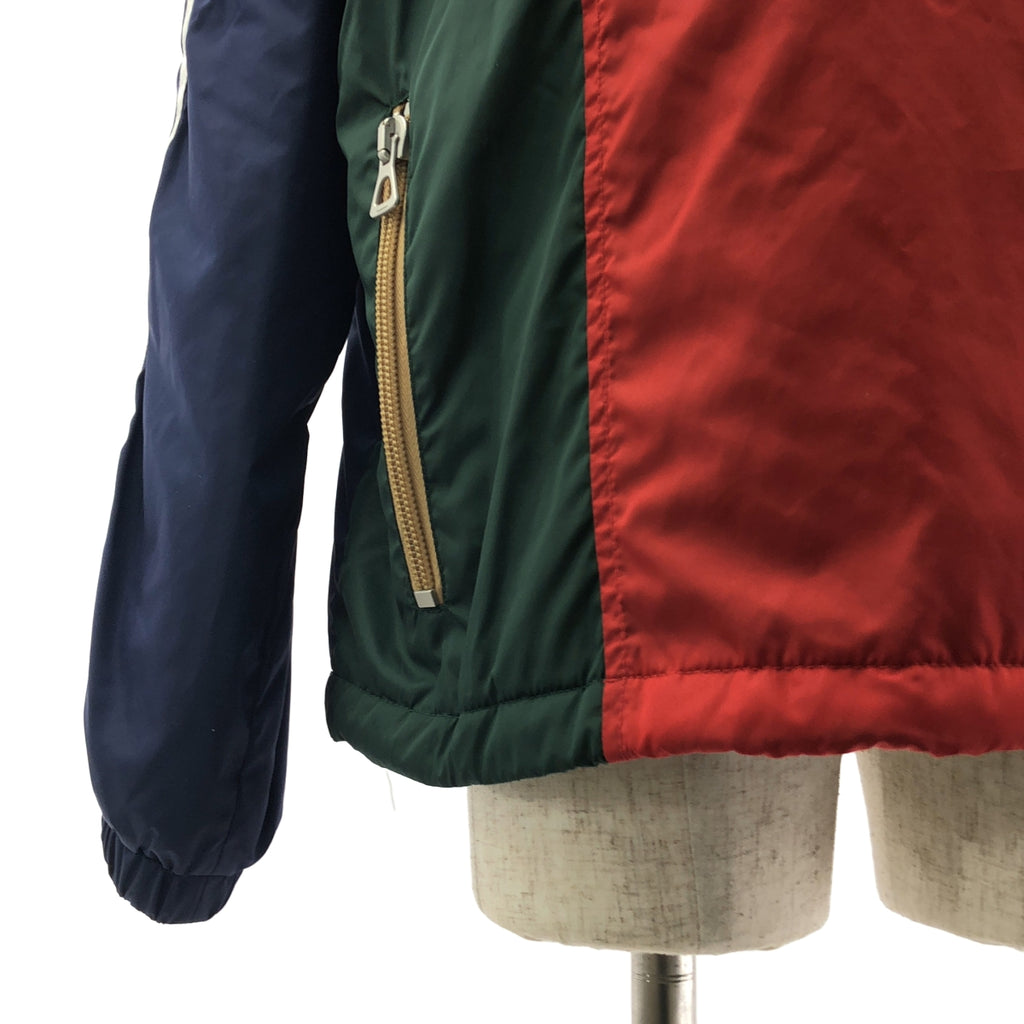 GUCCI / グッチ | × adidas / アディダス トレフォイルロゴ ジップ パラシュート プルオーバー | 46 | メンズ