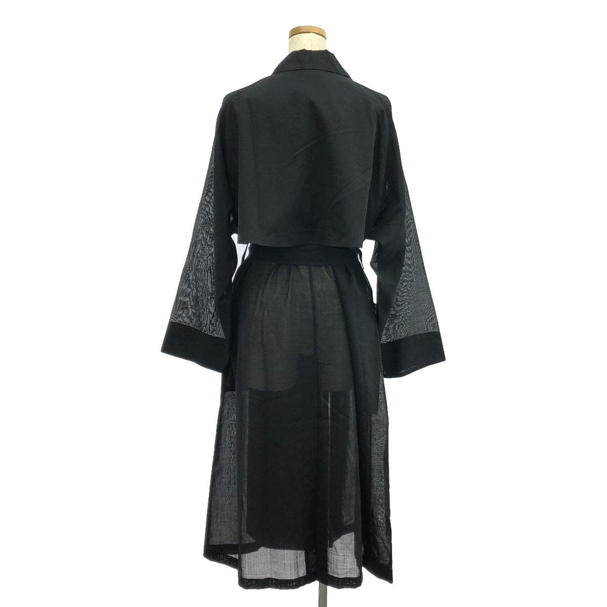 [New] HYKE | 2023SS | Restyle Archives #1 VOILE TRENCH COAT | 1 | Black | Women's