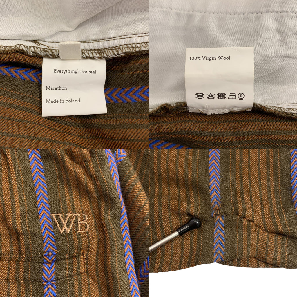 WALES BONNER / ウェールズボナー | 総柄 ドローストリング ワイド イージーパンツ | 46 | メンズ