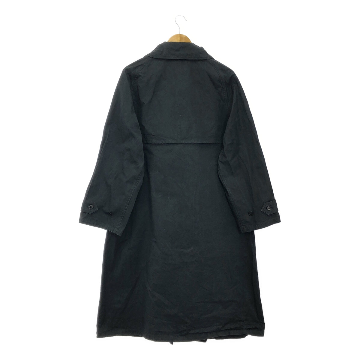 【미품】 HTS / 에이치 티에스 | HEAVY WEIGHT COTTON TWILL DOUBLE OVER COAT 더블 오버 코트 | 42 | 다크 차콜 | 여성