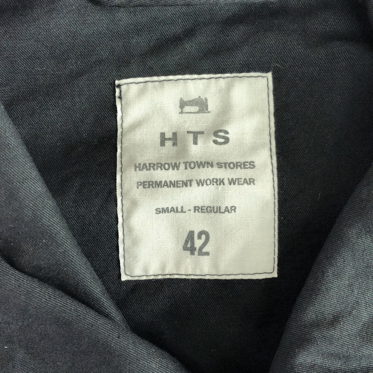【美品】  HTS / エイチティーエス | HEAVY WEIGHT COTTON TWILL DOUBLE OVER COAT ダブル オーバー コート | 42 | ダークチャコール | レディース