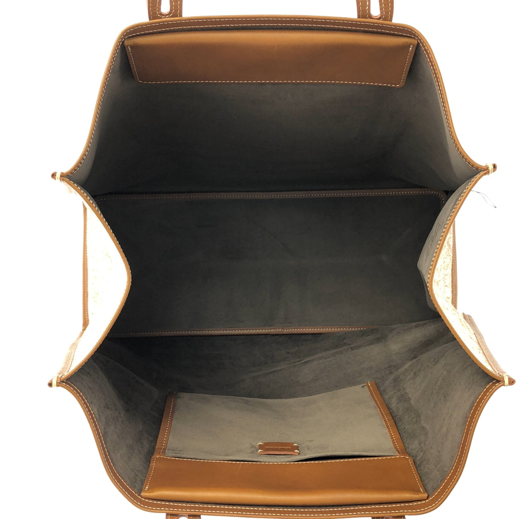 【미품】 A VACATION / 어바케이션 | TANK PAISLEY / 총무늬 자가드 가죽 핸들 토트 백 | 브라운 계 | 여성