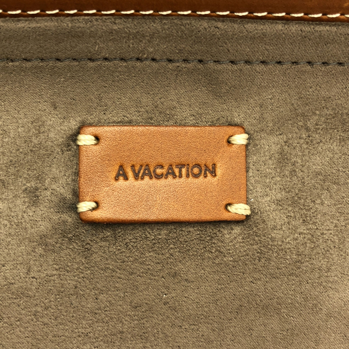 【미품】 A VACATION / 어바케이션 | TANK PAISLEY / 총무늬 자가드 가죽 핸들 토트 백 | 브라운 계 | 여성