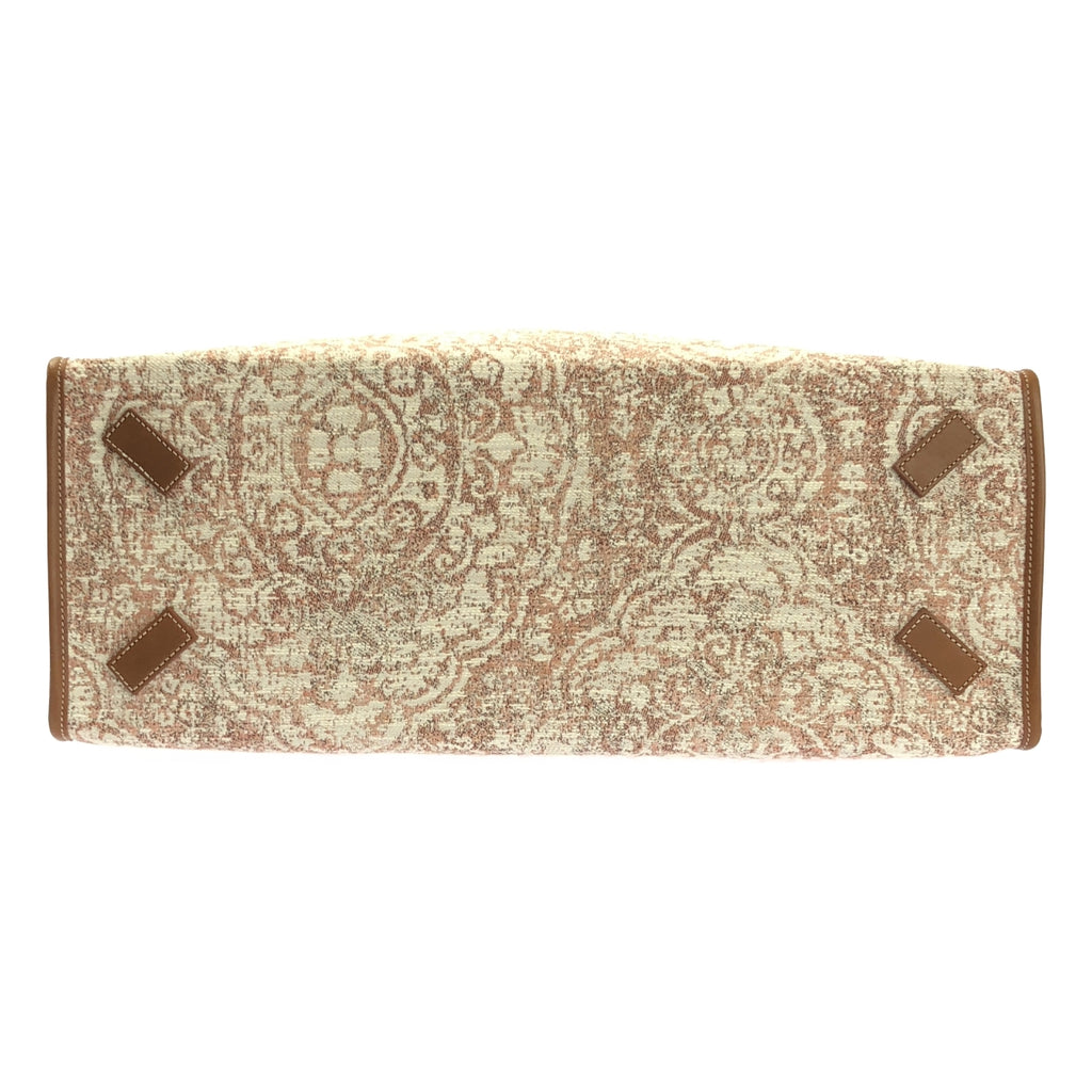 【미품】 A VACATION / 어바케이션 | TANK PAISLEY / 총무늬 자가드 가죽 핸들 토트 백 | 브라운 계 | 여성