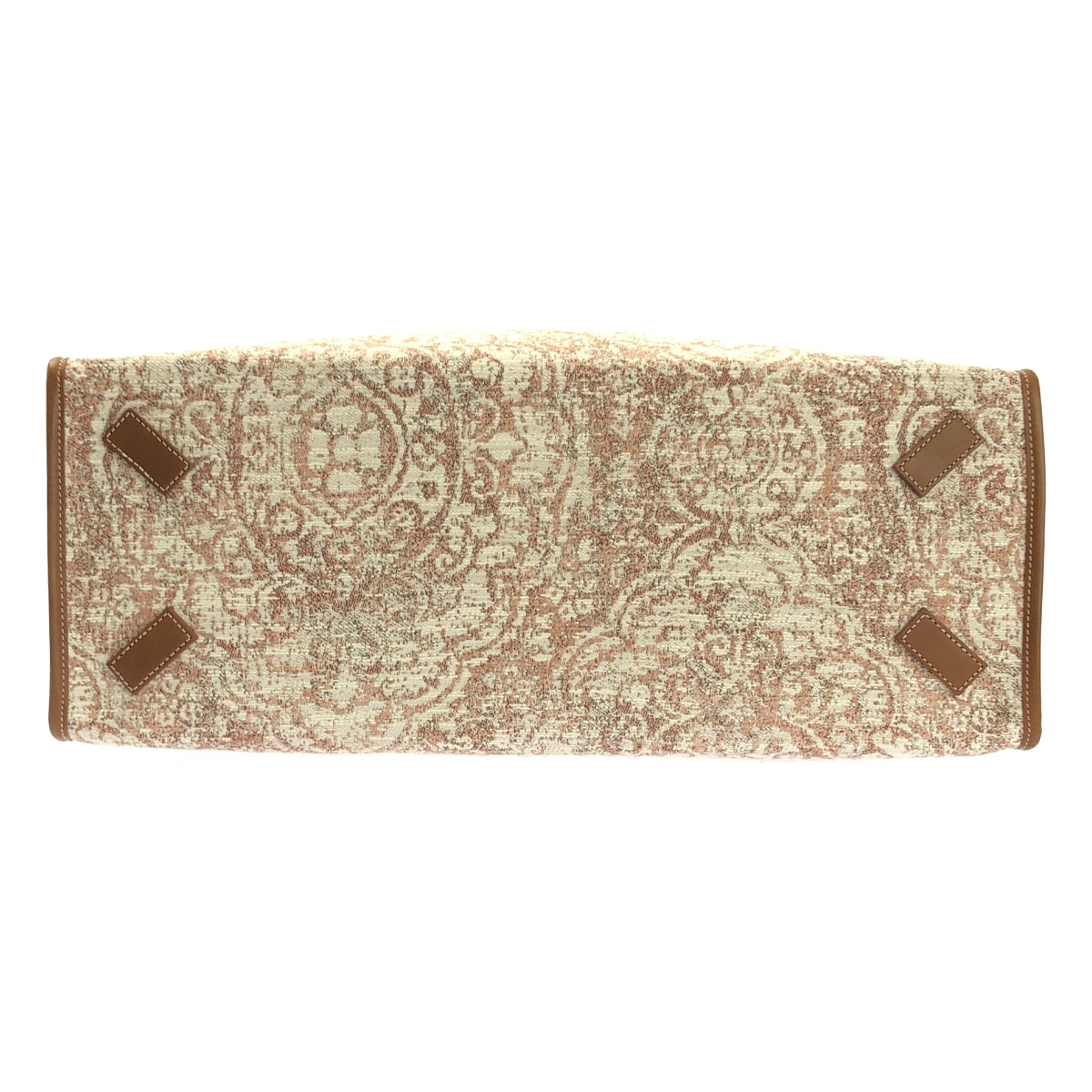 【미품】 A VACATION / 어바케이션 | TANK PAISLEY / 총무늬 자가드 가죽 핸들 토트 백 | 브라운 계 | 여성