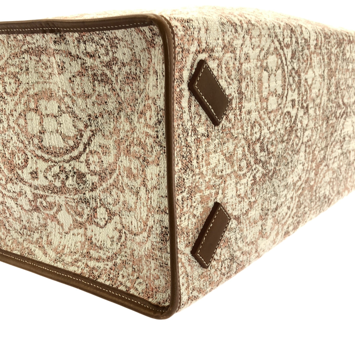 【미품】 A VACATION / 어바케이션 | TANK PAISLEY / 총무늬 자가드 가죽 핸들 토트 백 | 브라운 계 | 여성