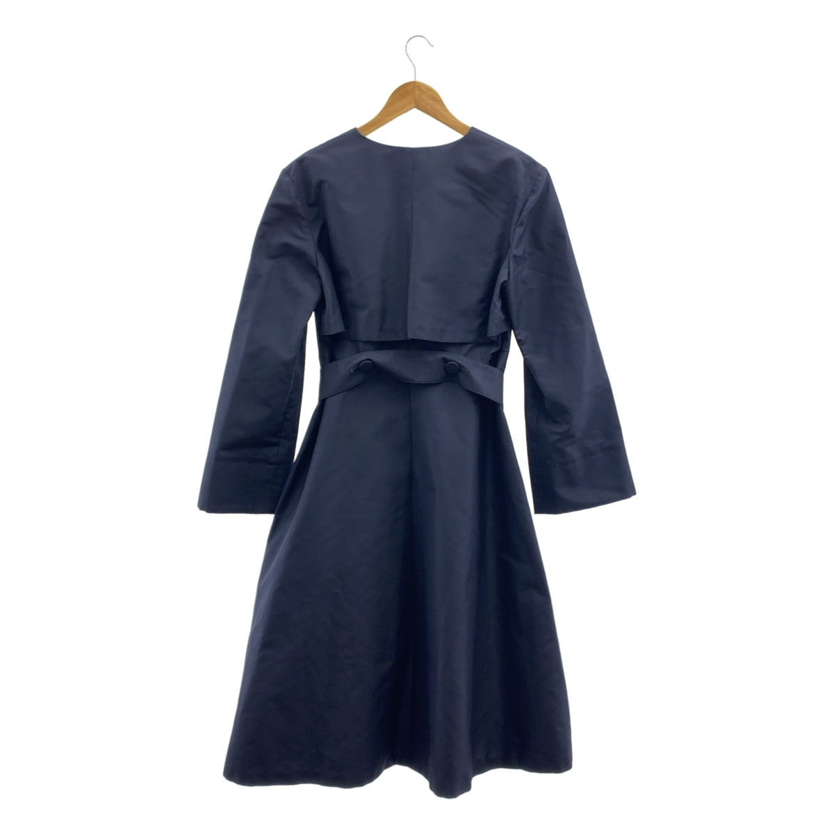 FOXEY BOUTIQUE / フォクシーブティック | トフィー シルク ノーカラー ベルテッドコート | 38 | レディース