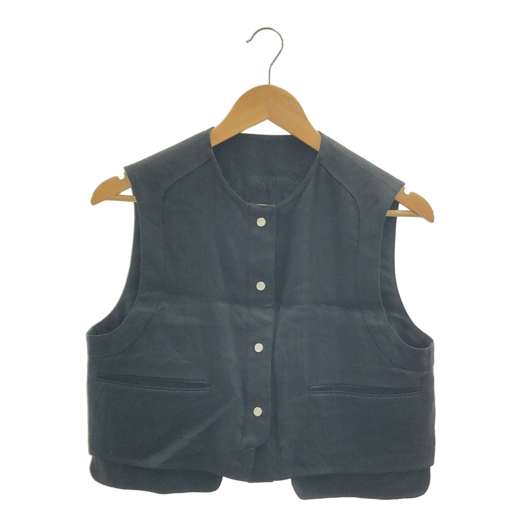 BACCA | 亞麻斜紋短版背心 | 36碼 | 女款