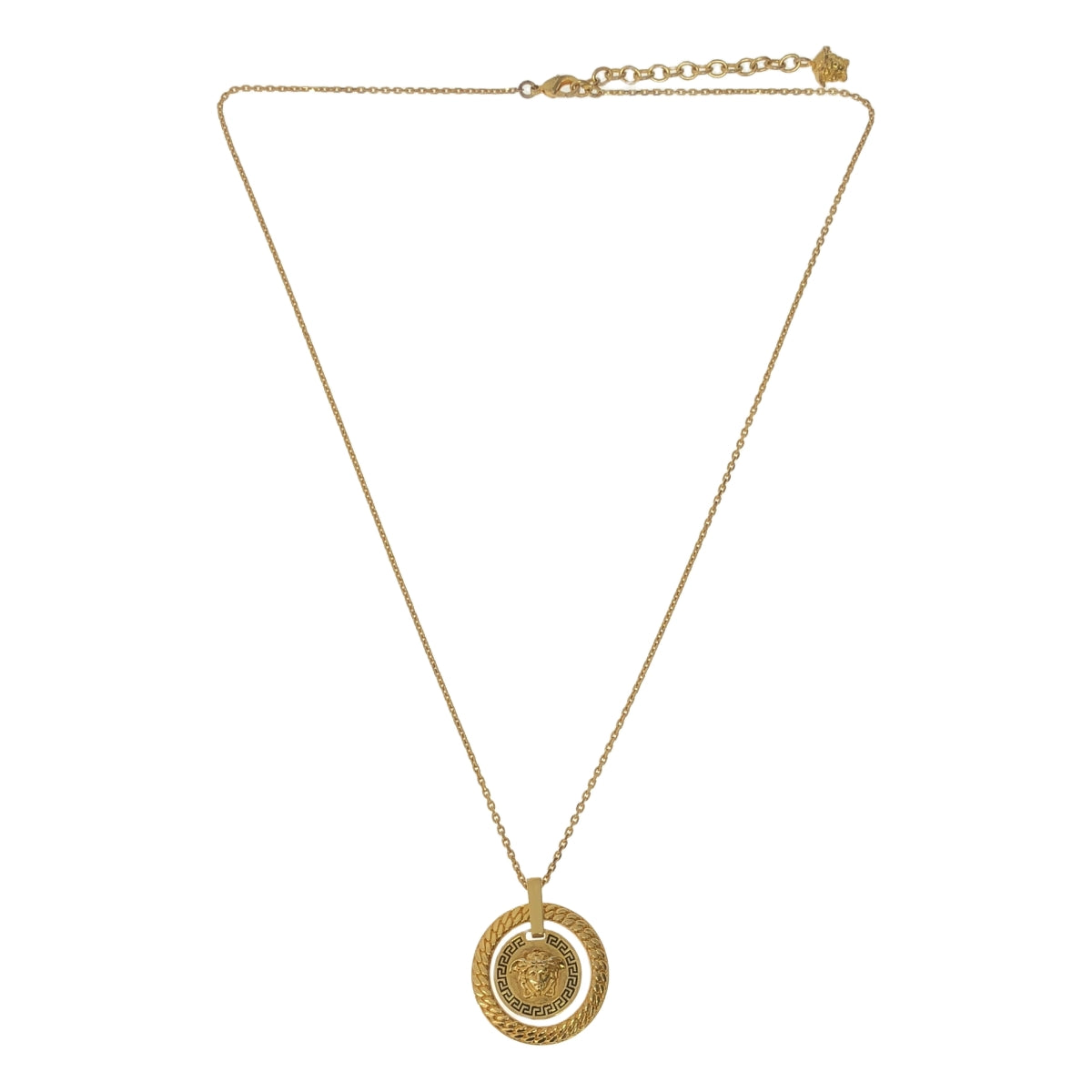 【美品】  VERSACE / ヴェルサーチ | メデューサ グレカ ネックレス | ゴールド | レディース