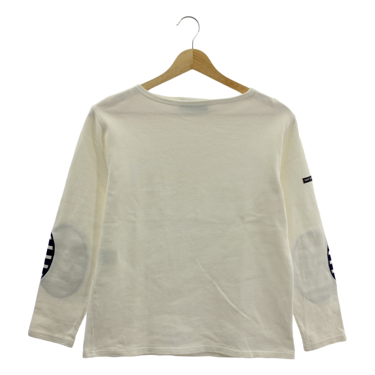 SAINT JAMES / セントジェームス | ウェッソン エルバーパッチ バスクシャツ | XS | ホワイト | レディース