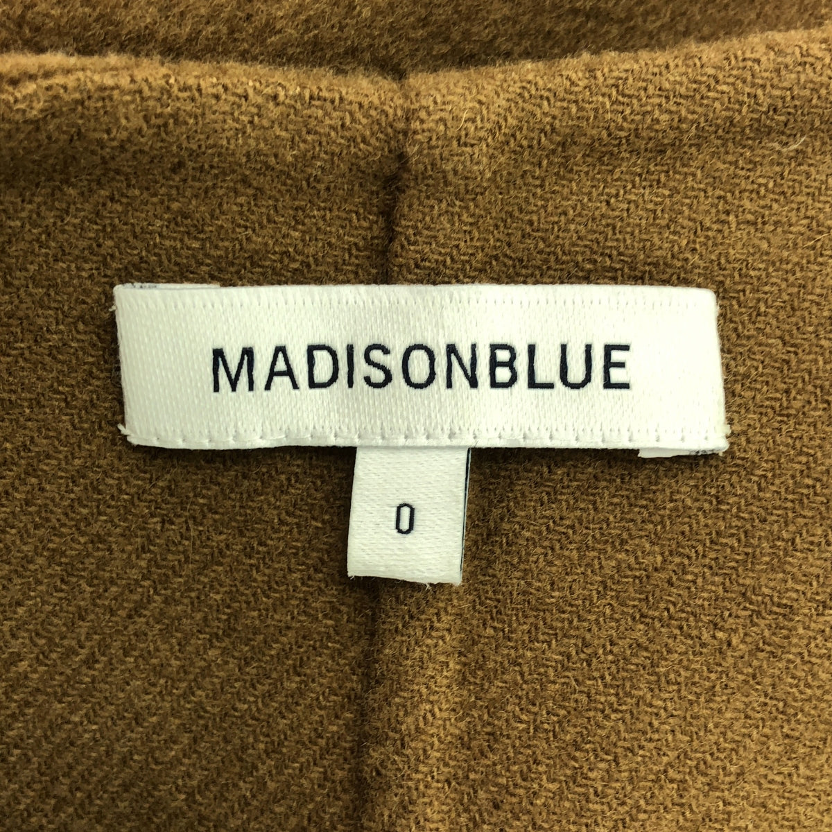 【美品】  MADISON BLUE / マディソンブルー | SIDE SLIT LONG CAPE ウール ケープコート | 00(XS) | ブラウン | レディース