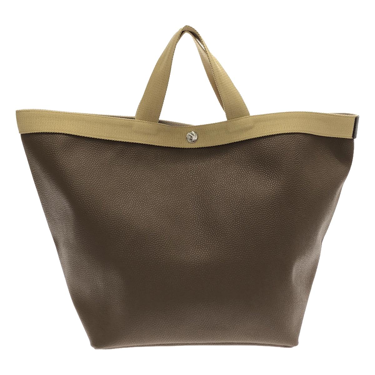 [Beautiful Condition] HERVE CHAPELIER | 725GP Boat-Shaped Tote Bag | Brown/Gold | Women's