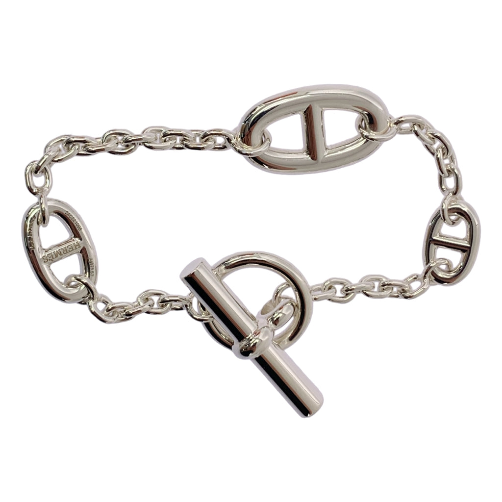 【美品】  HERMES / エルメス | Farandole Bracelet ファランドールST SV925 アンカーチェーンブレスレット | シルバー | レディース