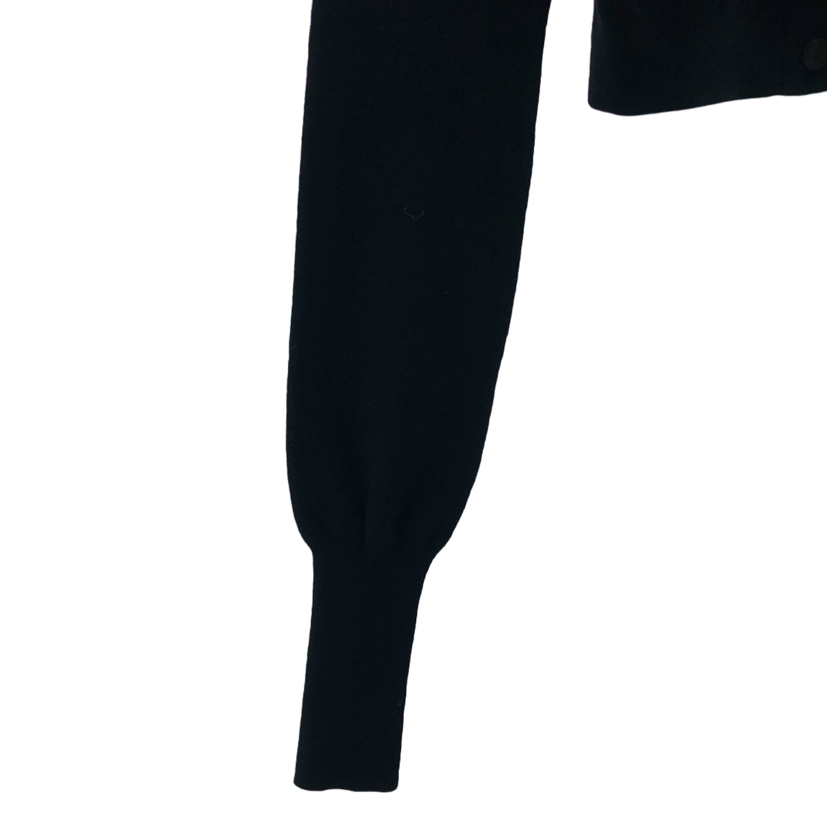 【신품】 FERRAGAMO / 페라가모 | 캐시미어 혼합 크롭 가디건 | XS | 블랙 | 여성