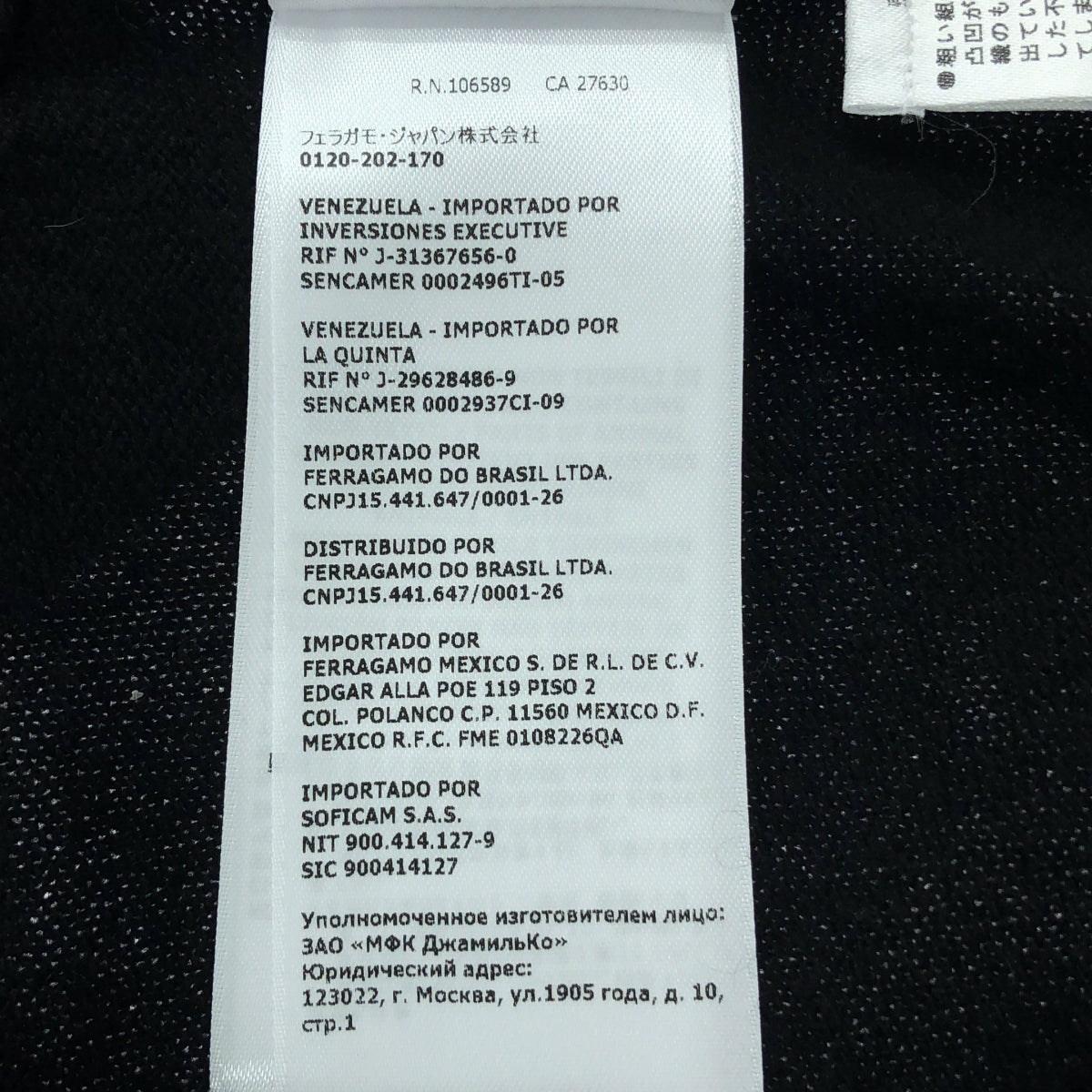 【新品】  FERRAGAMO / フェラガモ | カシミヤ混 クロップド カーディガン | XS | ブラック | レディース