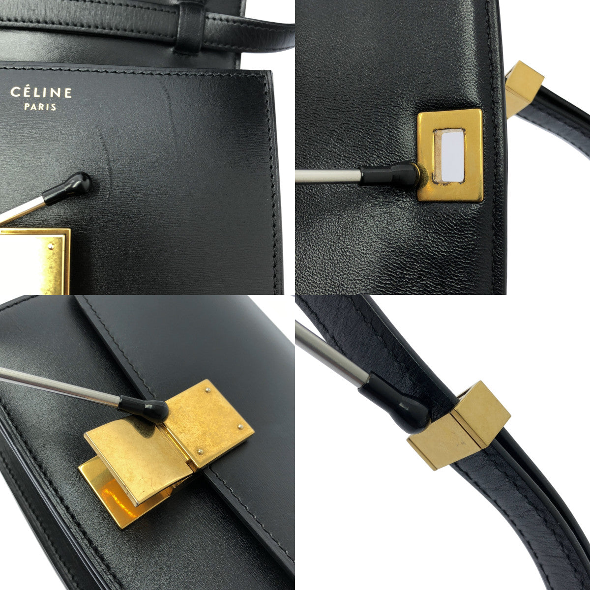 [狀況極佳] CELINE by Phoebe Philo 經典小號單肩包 | 黑色 | 女款