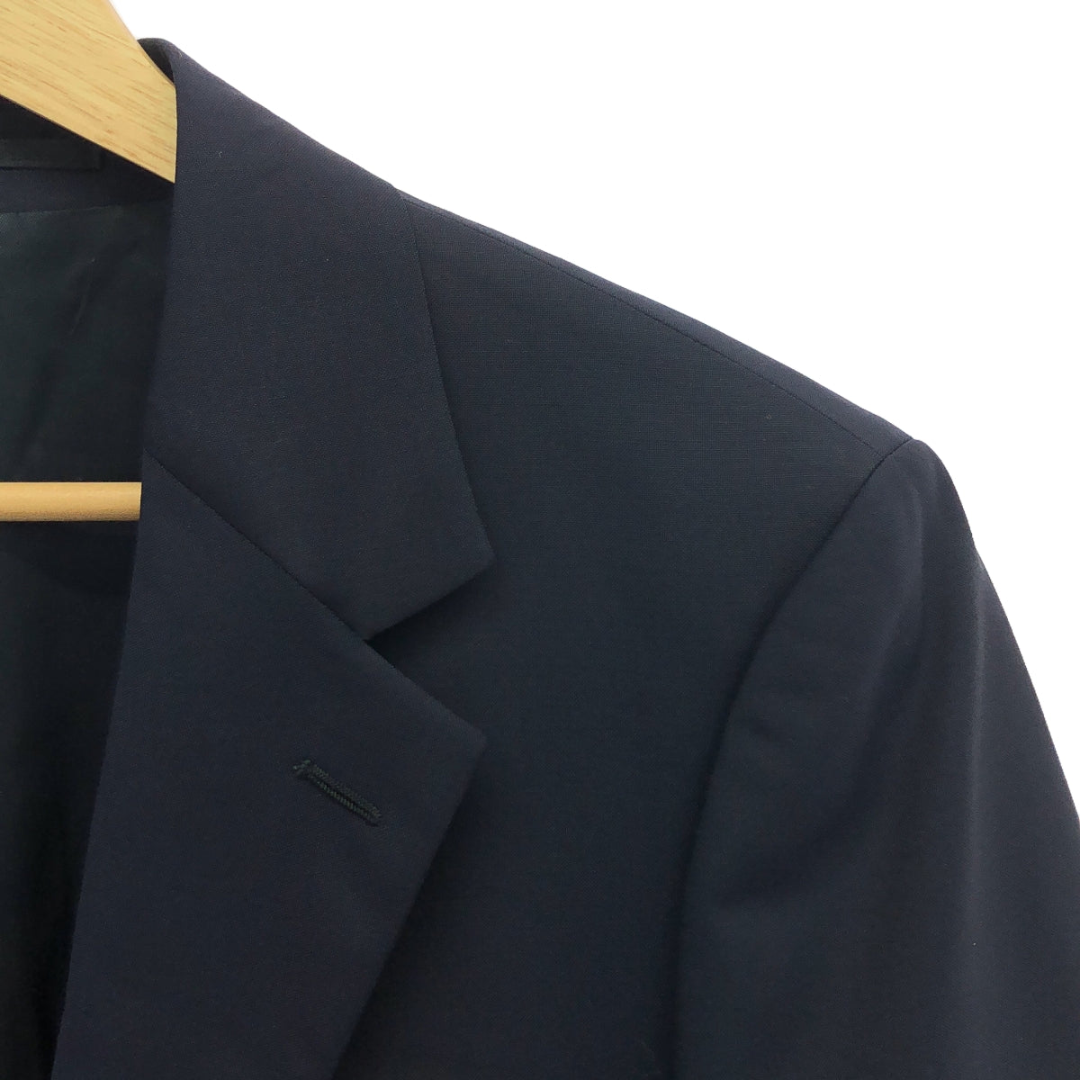 PRADA | 2B single-breasted tailored jacket suit / fully lined | 48 | Navy | Men's