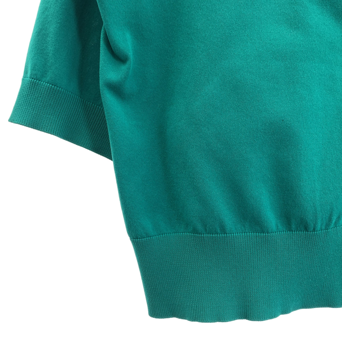 CABaN / キャバン | ファインポリエステル ハーフスリーブポケットカーディガン | S | レディース