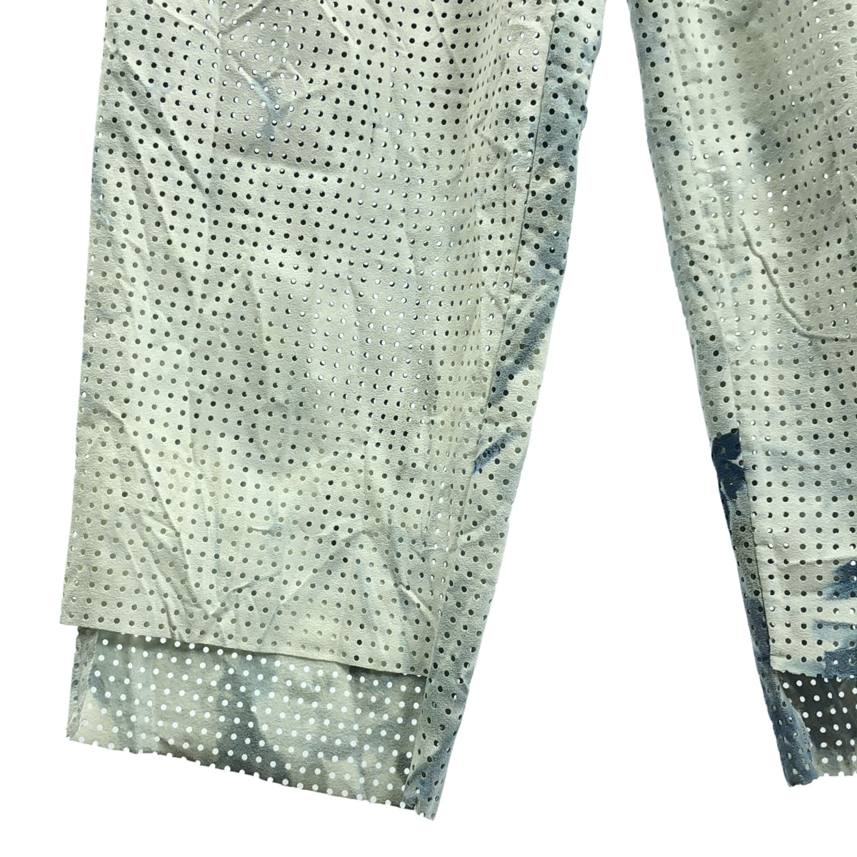 CLASS / クラス | PUNCHING ULTRA SUEDE TROUSERS パンチング ウルトラスエード パンツ | 1 | ライトブルー/ホワイト | メンズ