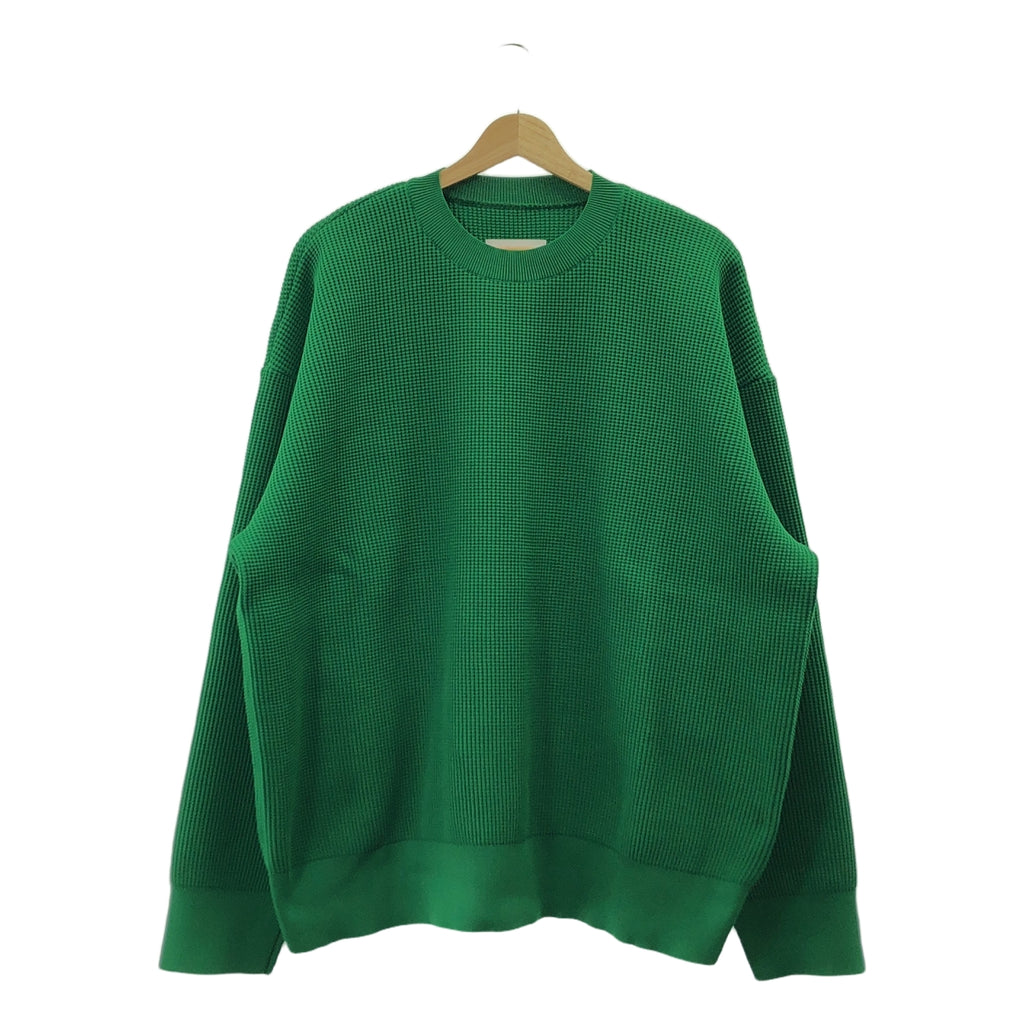 【美品】  stein / シュタイン | 2023SS | OVERSIZED WAFFLE KNIT LS / ワッフル オーバーニット | S | グリーン | メンズ
