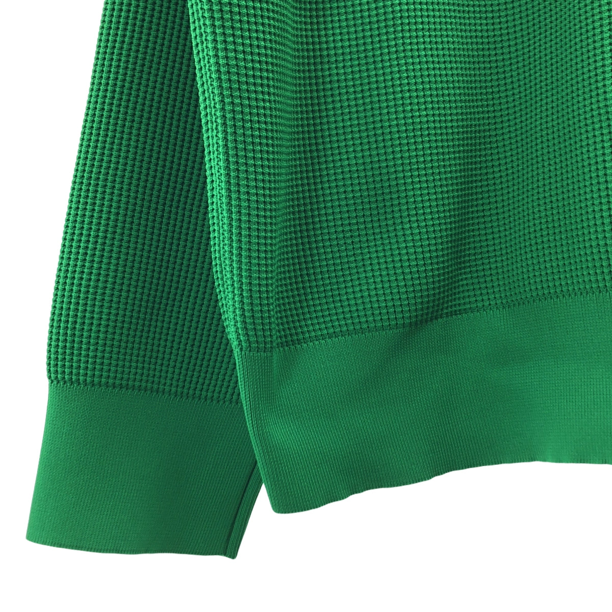 【미품】 stein / 슈타인 | 2023SS | OVERSIZED WAFFLE KNIT LS / 와플 오버 니트 | S | 그린 | 남성