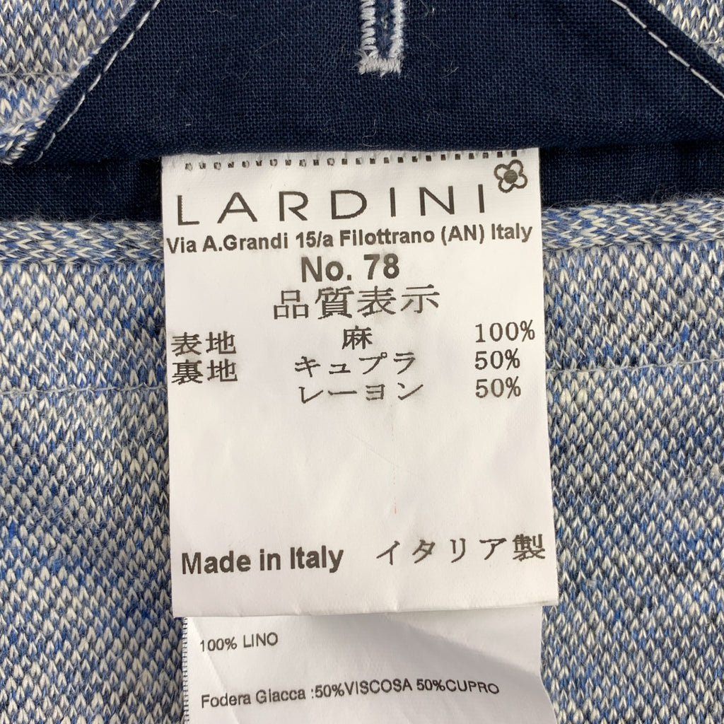 LARDINI / ラルディーニ | × Loro Piana / ロロピアーナ 2B テーラードジャケット | 44 | メンズ
