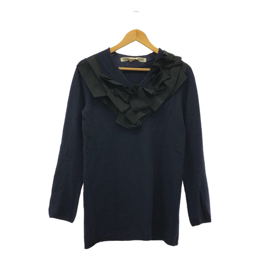 COMME des GARCONS / コムデギャルソン | 2013AW | カシミヤ混  フリル Vネックニット | M | レディース