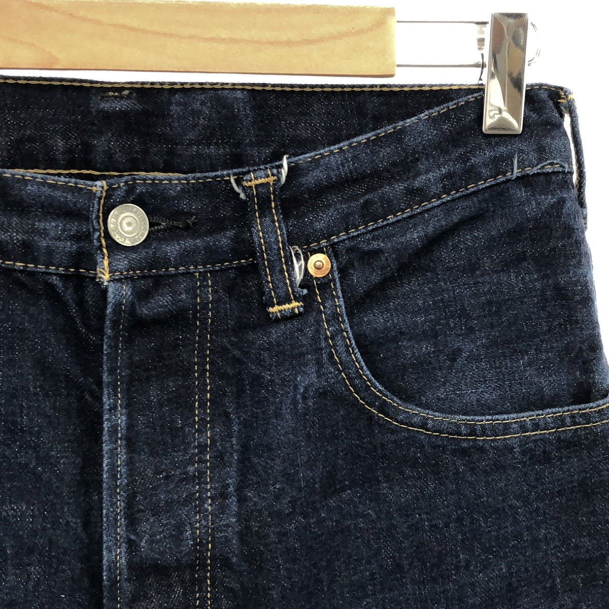 scye basics / 사이베식스 | Selvedge Denim Wide Leg Jeans 세르비치 와이드 데님 바지 | 28 | 인디고 | 남성