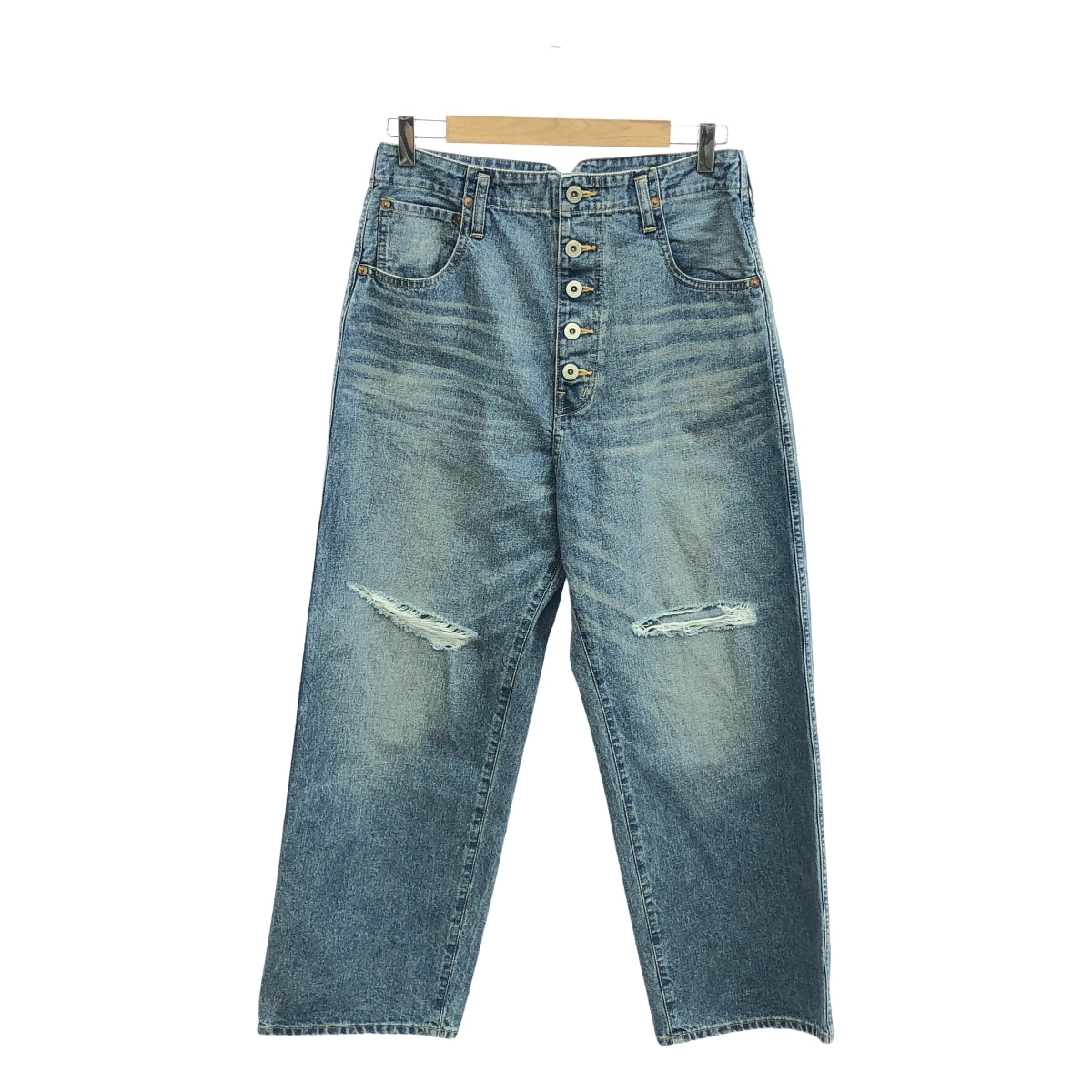 JUNYA WATANABE MAN / 준야와타나베만 | 2024AW | 데미지 가공 데님 팬츠 | XS | 남성