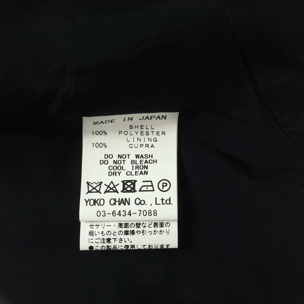 【美品】  YOKO CHAN / ヨーコチャン | ショルダーパール Vネック ノースリーブ ワンピース | 38 | ブラック | レディース