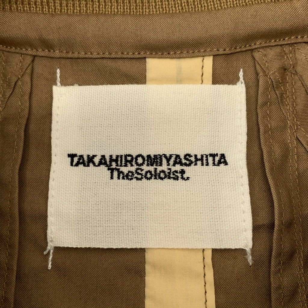 TAKAHIROMIYASHITA The Soloist / 타카히로미야시타자솔로이스트 | 코튼 패널 전환 니트 칼라 재킷 | 46 | 맨즈