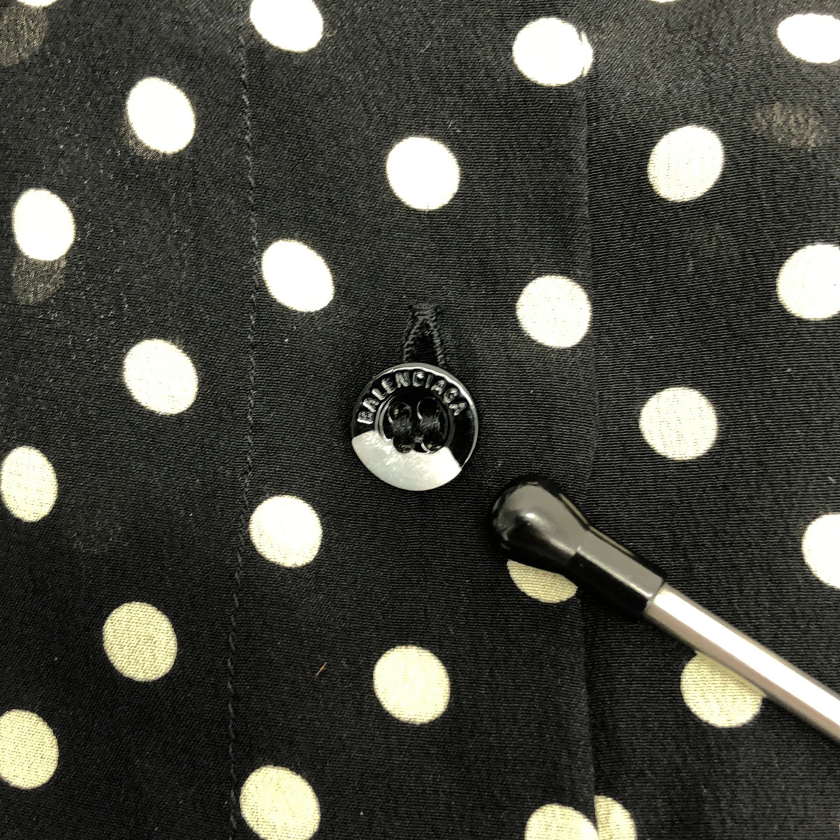 BALENCIAGA / バレンシアガ | 2019 | ドット アシンメトリー ブラウス シャツ | 36 | レディース